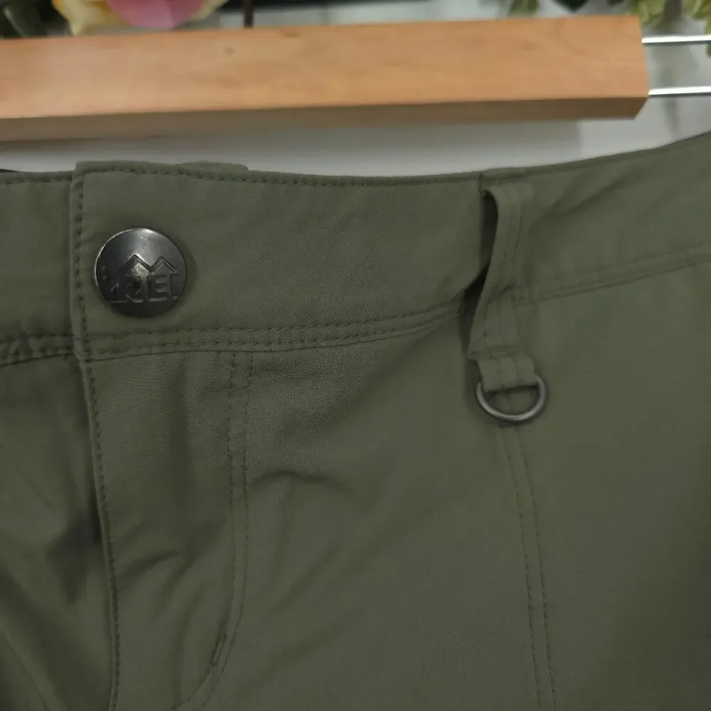 REI Northway Green Casual Walking Hiking Outdoor Skort Skirt Size 10